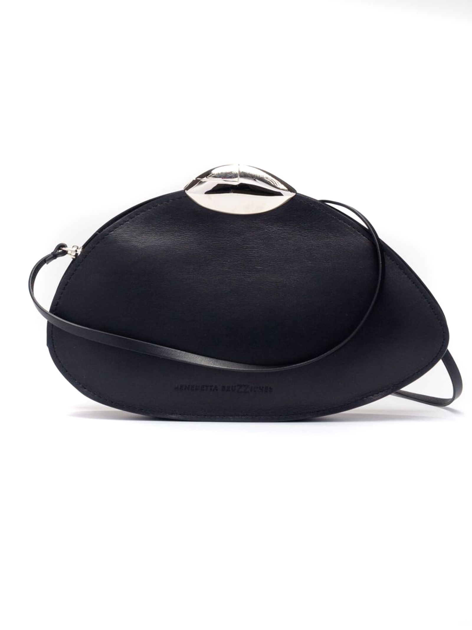 Benedetta Bruzziches Black Calf Leather Belle De Jour Shoulder Bag