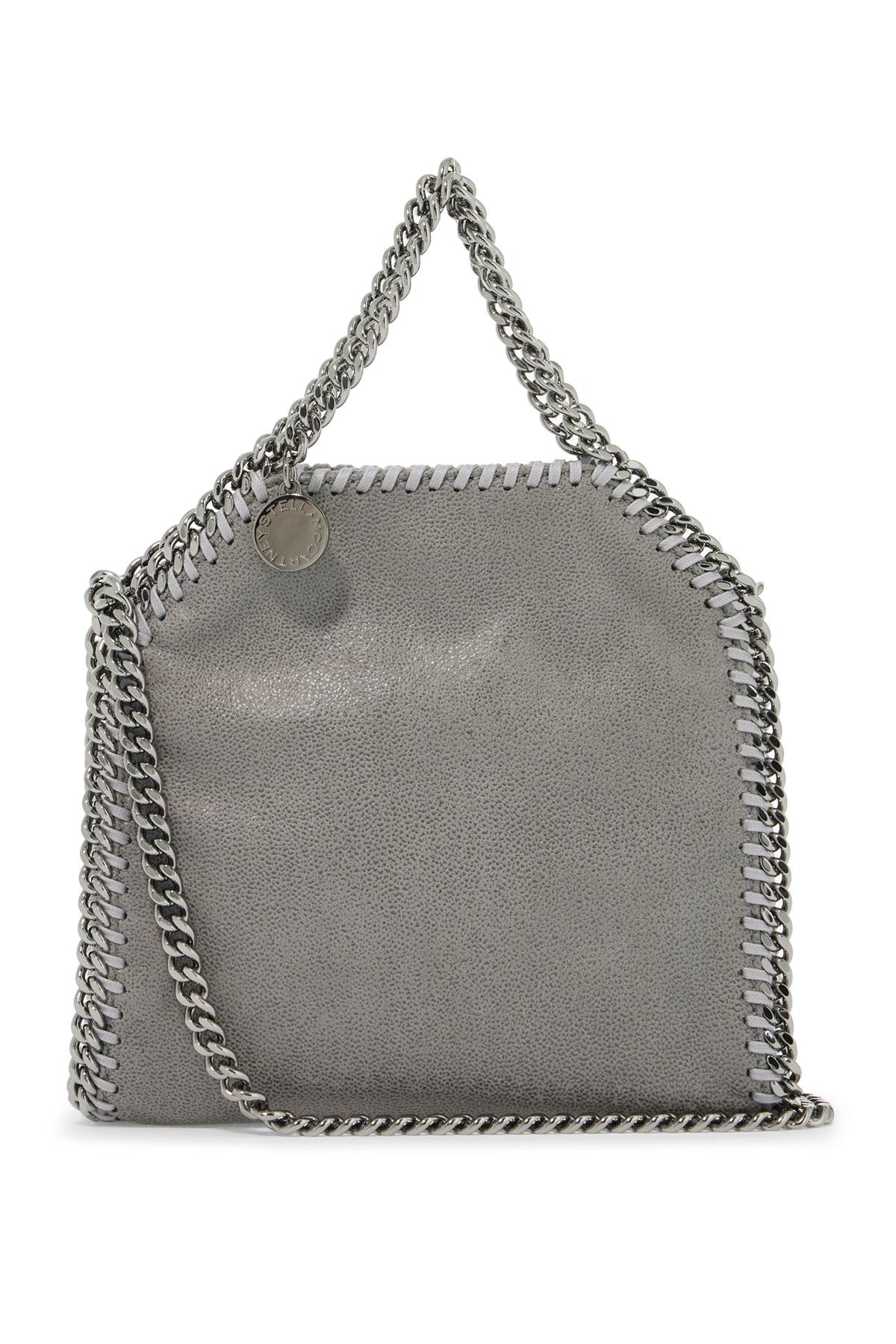 Shop Stella Mccartney Falabella Tiny Handbag In Light Grey (grey)