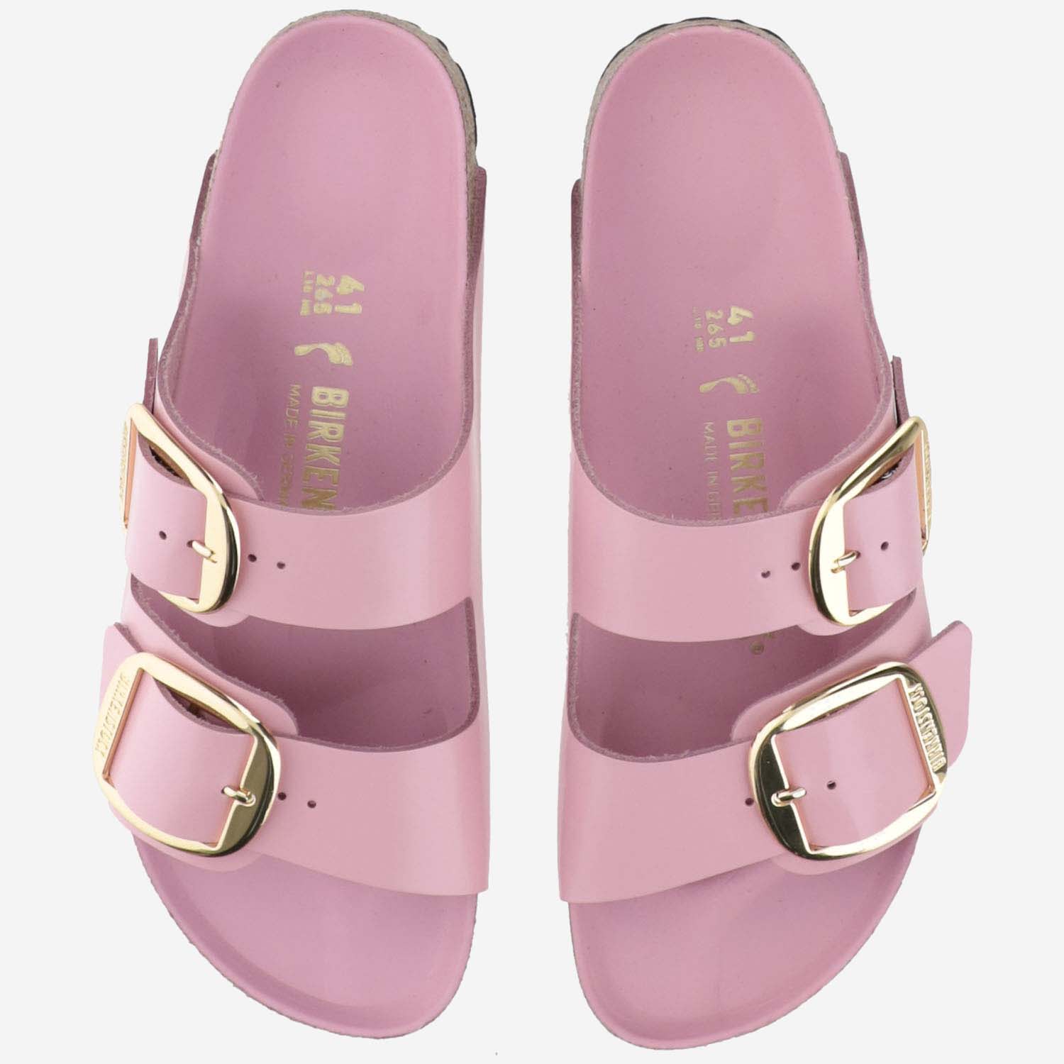 Shop Birkenstock Arizona Big Buckle Sandals In Fondant Pink