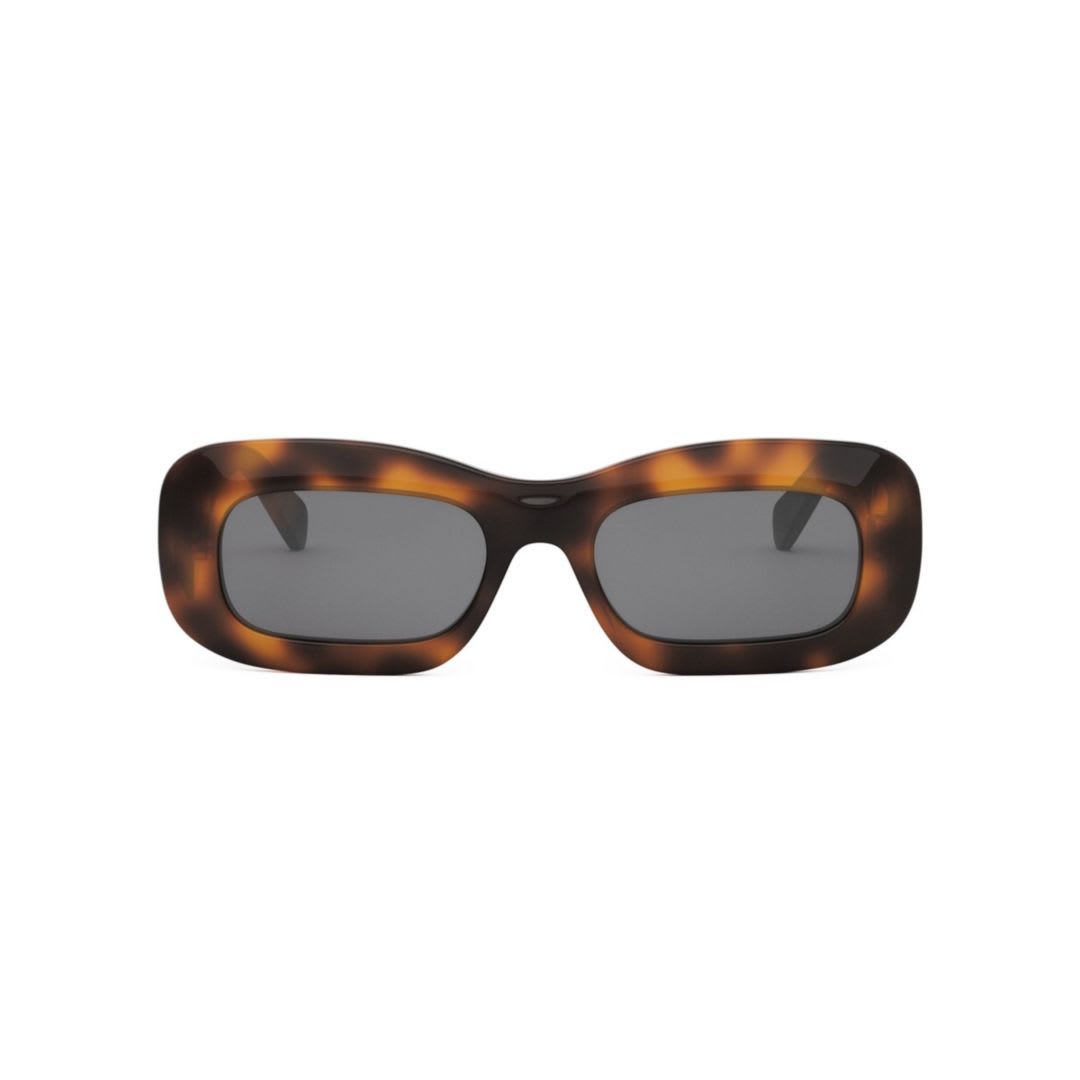 Celine 3 Dots Rectangular Sunglasses, 53mm In 53a - Havana