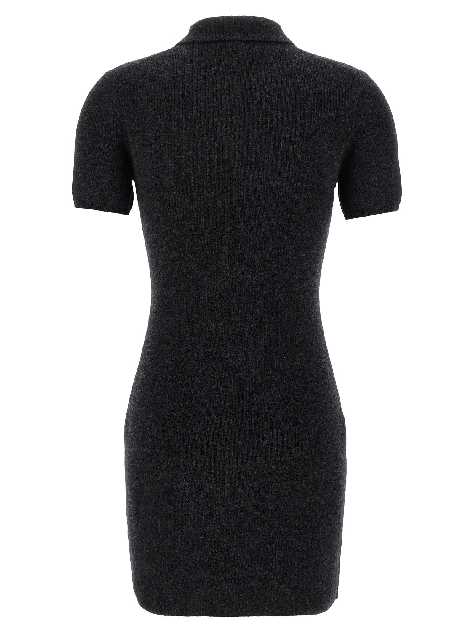 Alexander Wang T T By Alexander Wang Polo Dress In Black