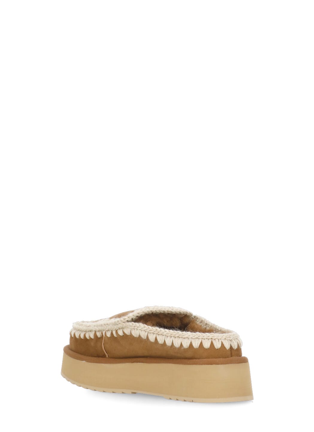 Shop Mou Clog Eskimo Platform Sabot  In Cognac