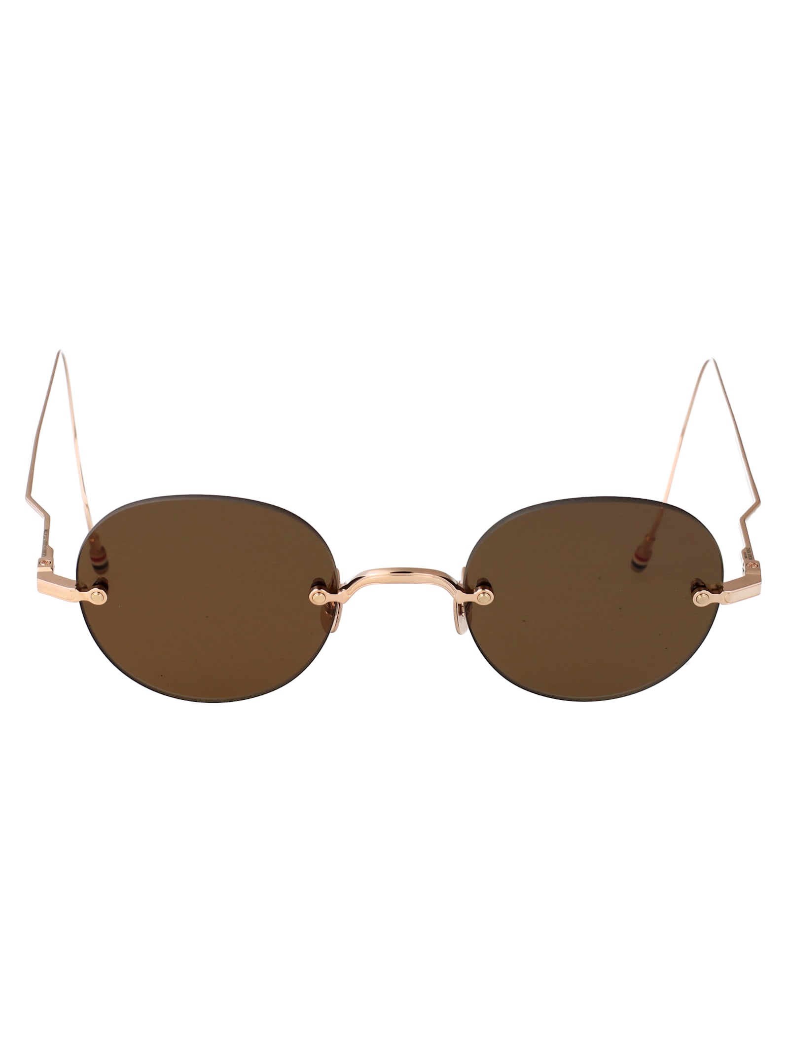 Thom Browne 12k Gold Plate Titanium Titanium Sunglasses