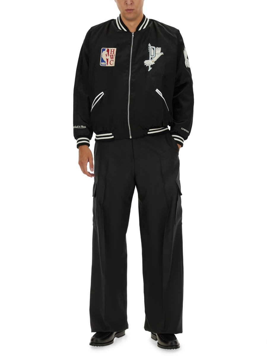 Shop 3paradis Varsity Jacket In Black