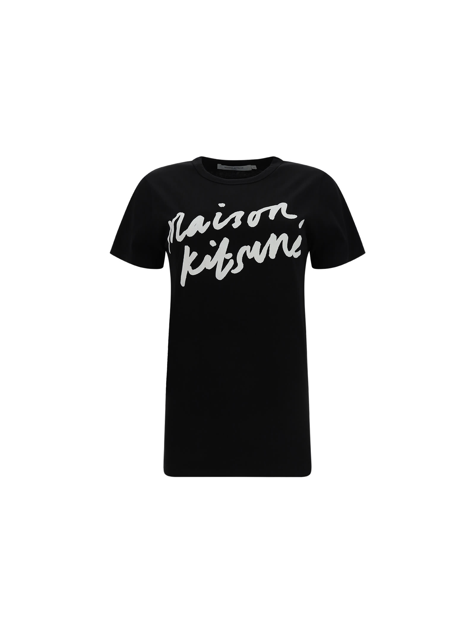 Maison Kitsuné Handwriting T-shirt In Black