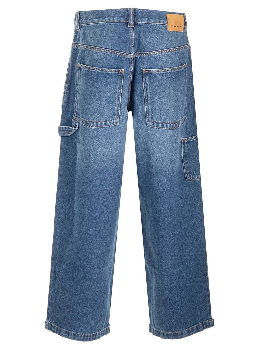 Shop Isabel Marant Jorama Baggy Fit Jeans In Blue