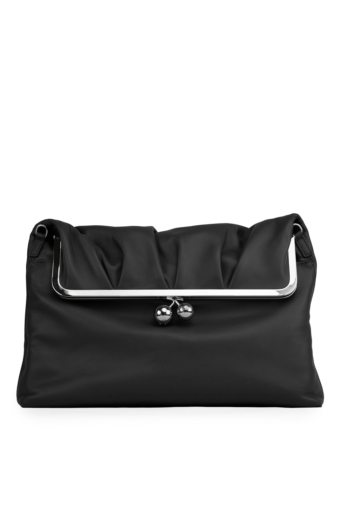 Weekend Max Mara Pasticcino Slalom Bag In Nappa Leather In Nero