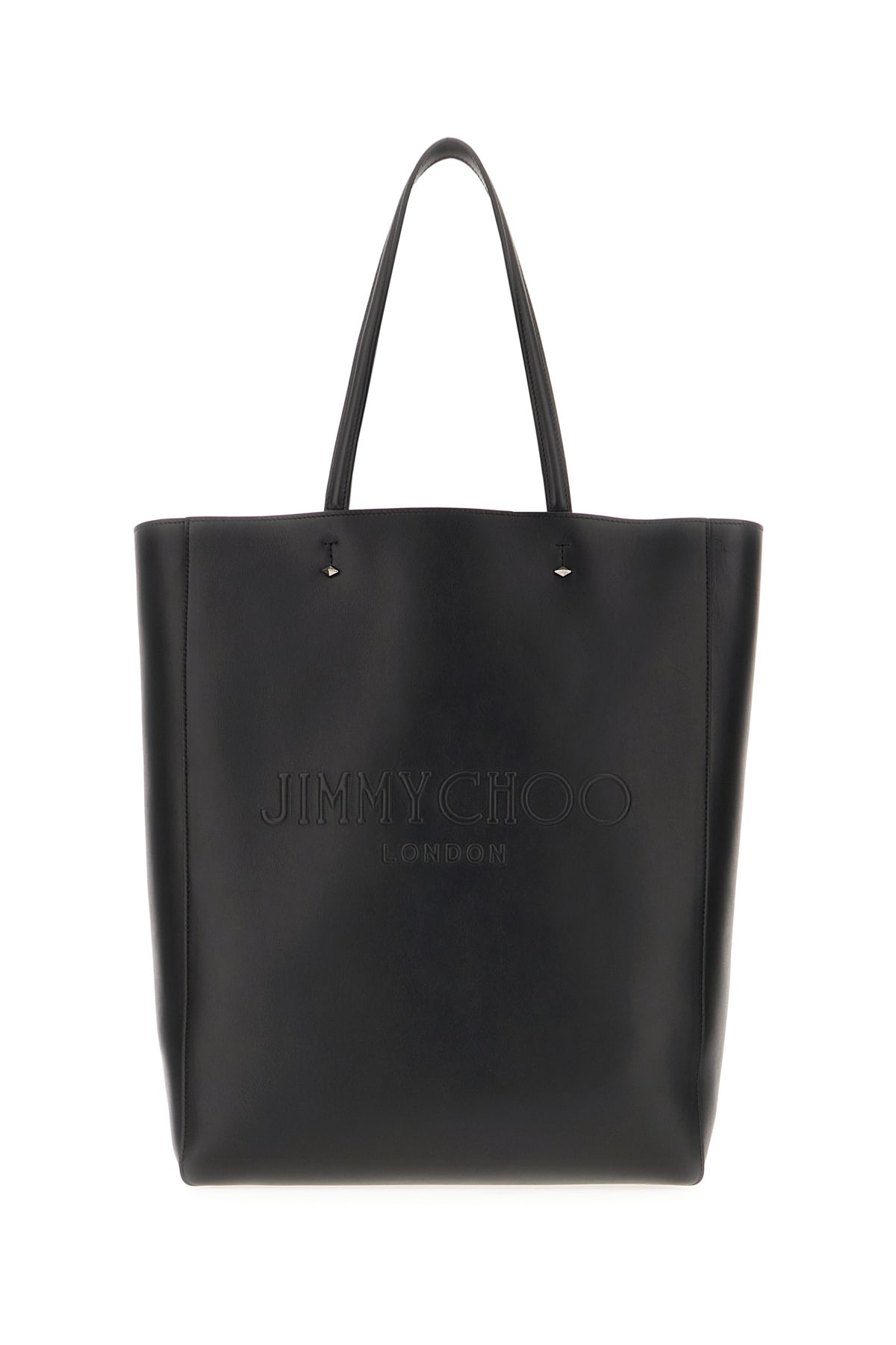 Jimmy Choo Black Leather Lenny Shopping Bag