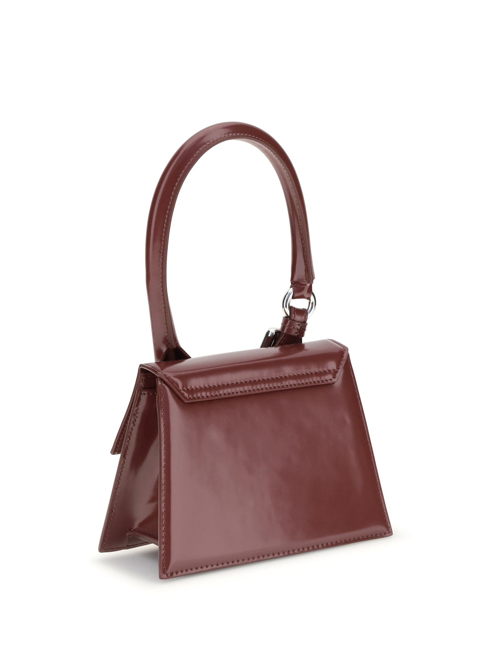 Jacquemus Womens Burgundy Medium Chiquito Buckle Leather Top-handle Bag In Burgundy