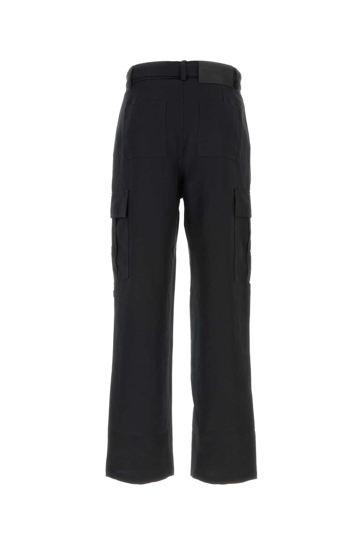 Jw Anderson Black Polyester Pant In Blue