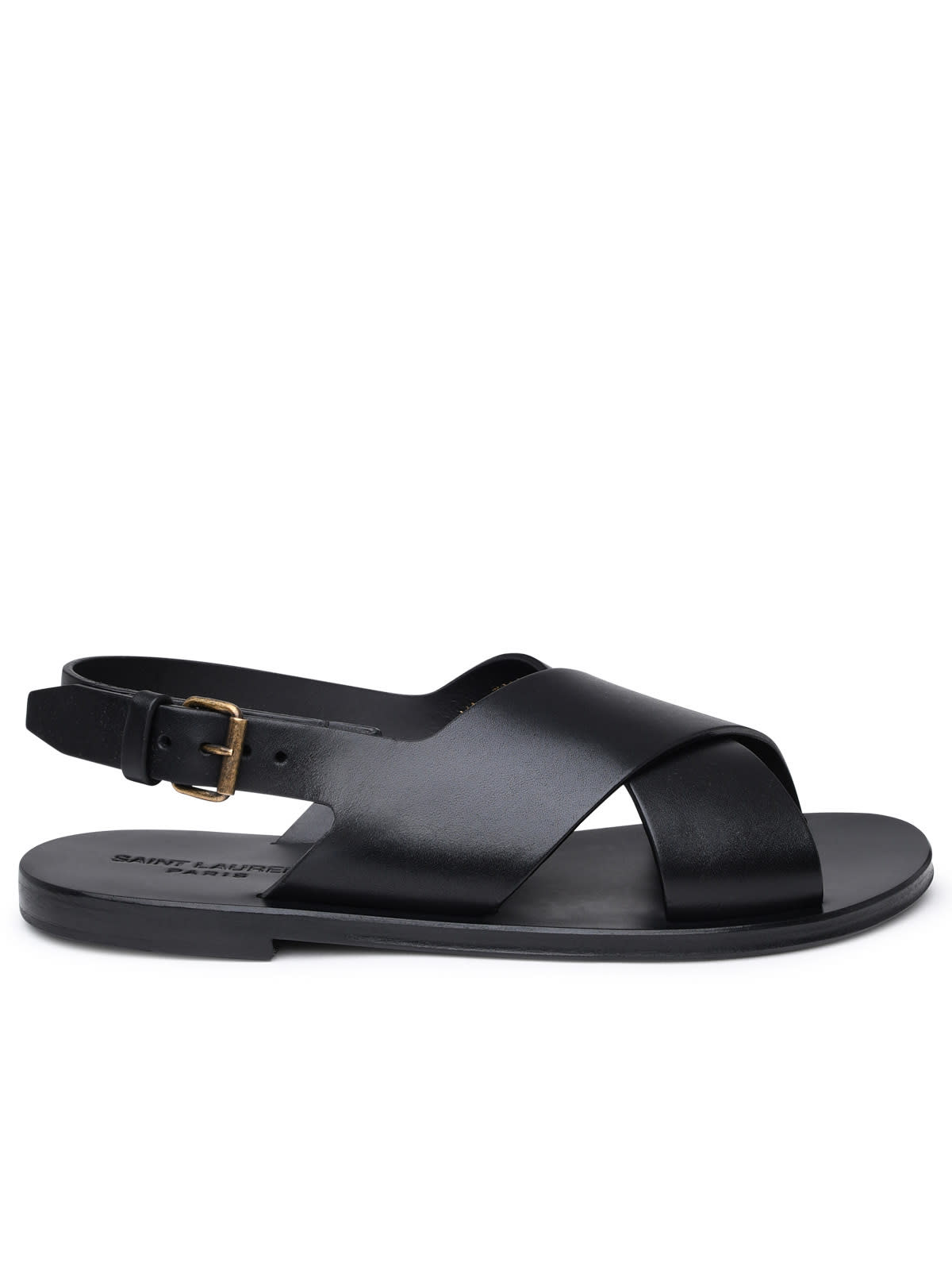 Black Leather Sandals