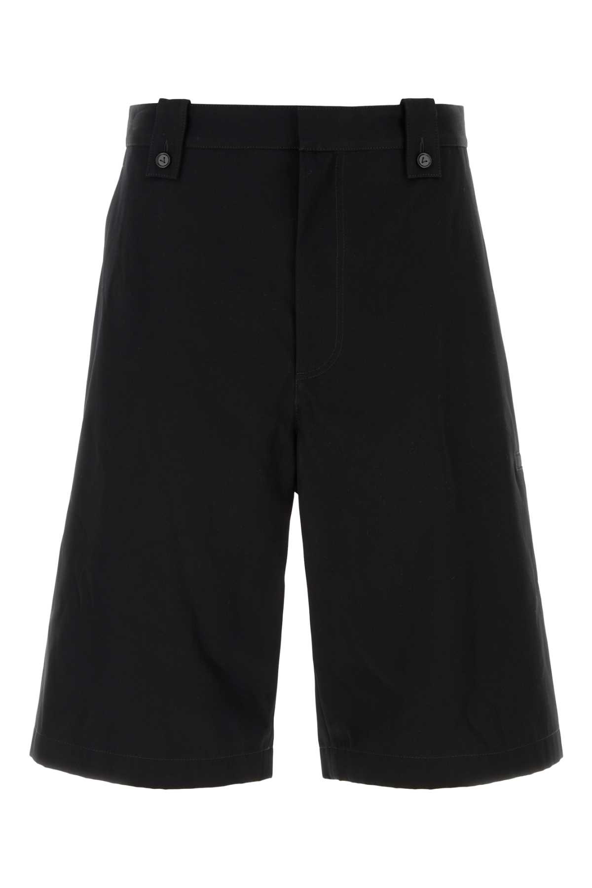 Black Twill Bermuda Shorts