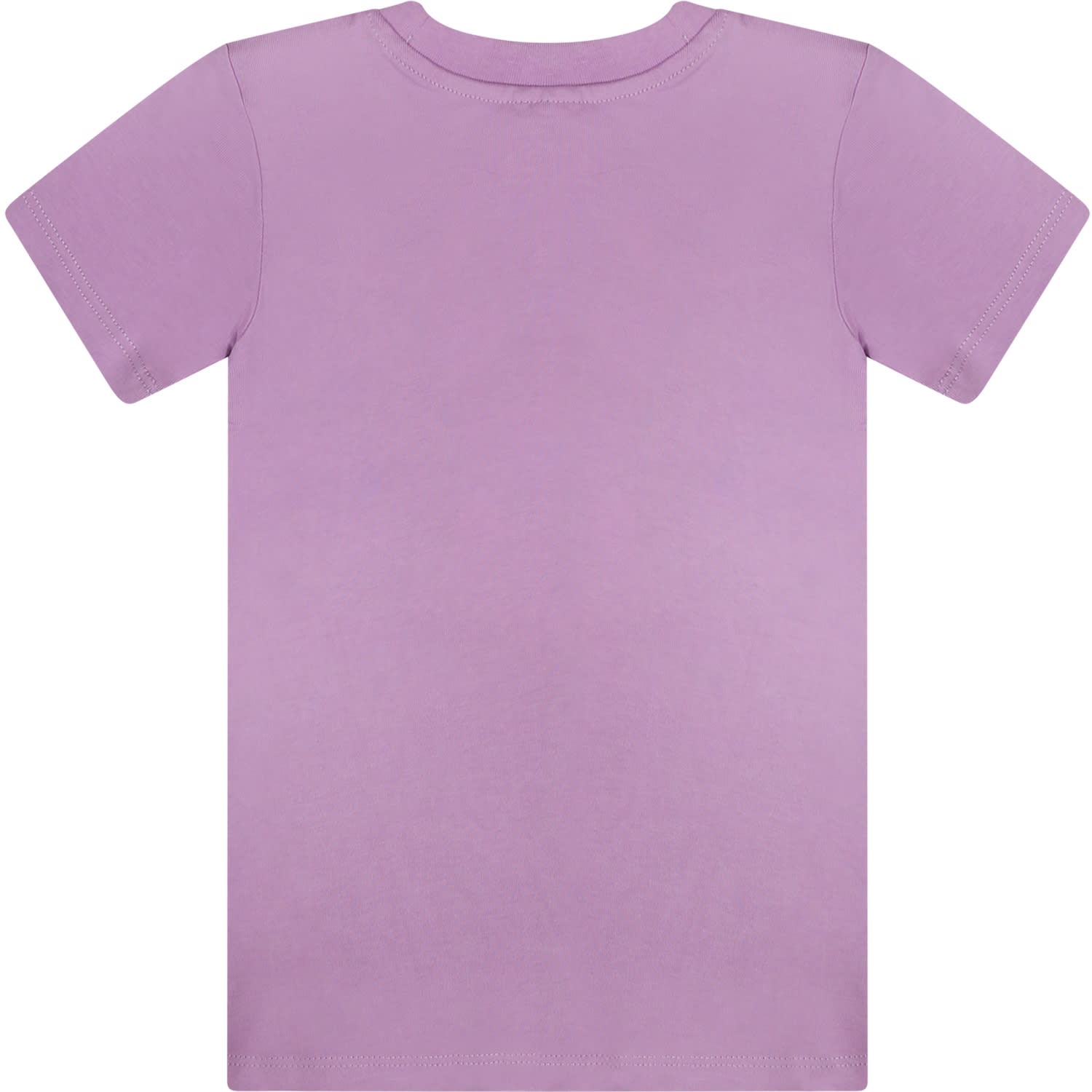 Shop Stella Mccartney Purple Dress For Baby Girl With Star In Violet