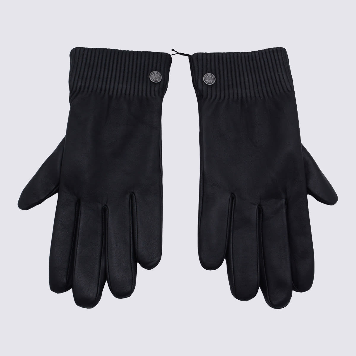 Canada Goose Black Gloves In Brown