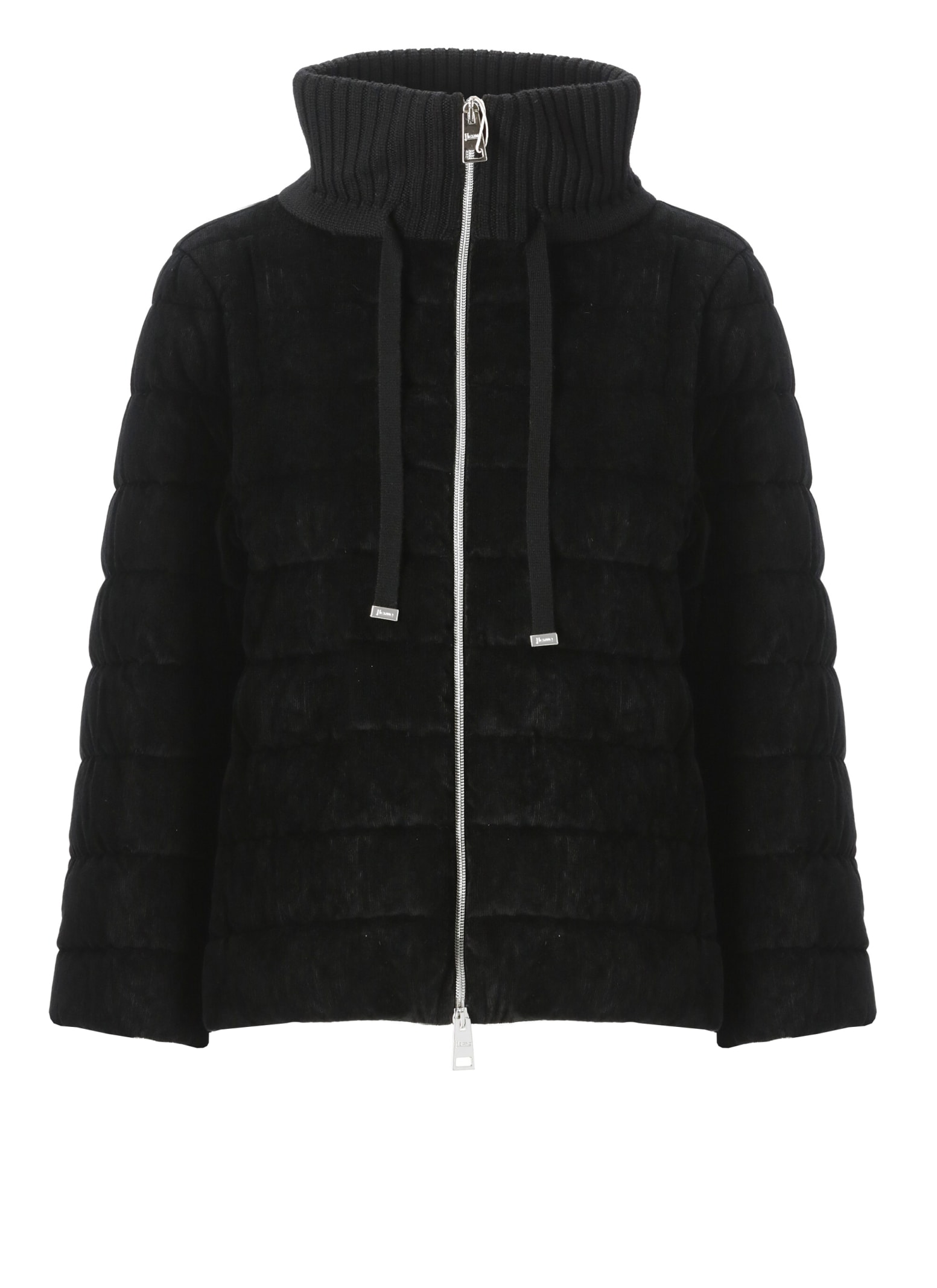 Shop Herno Resort Quilted Down Jacket In Black