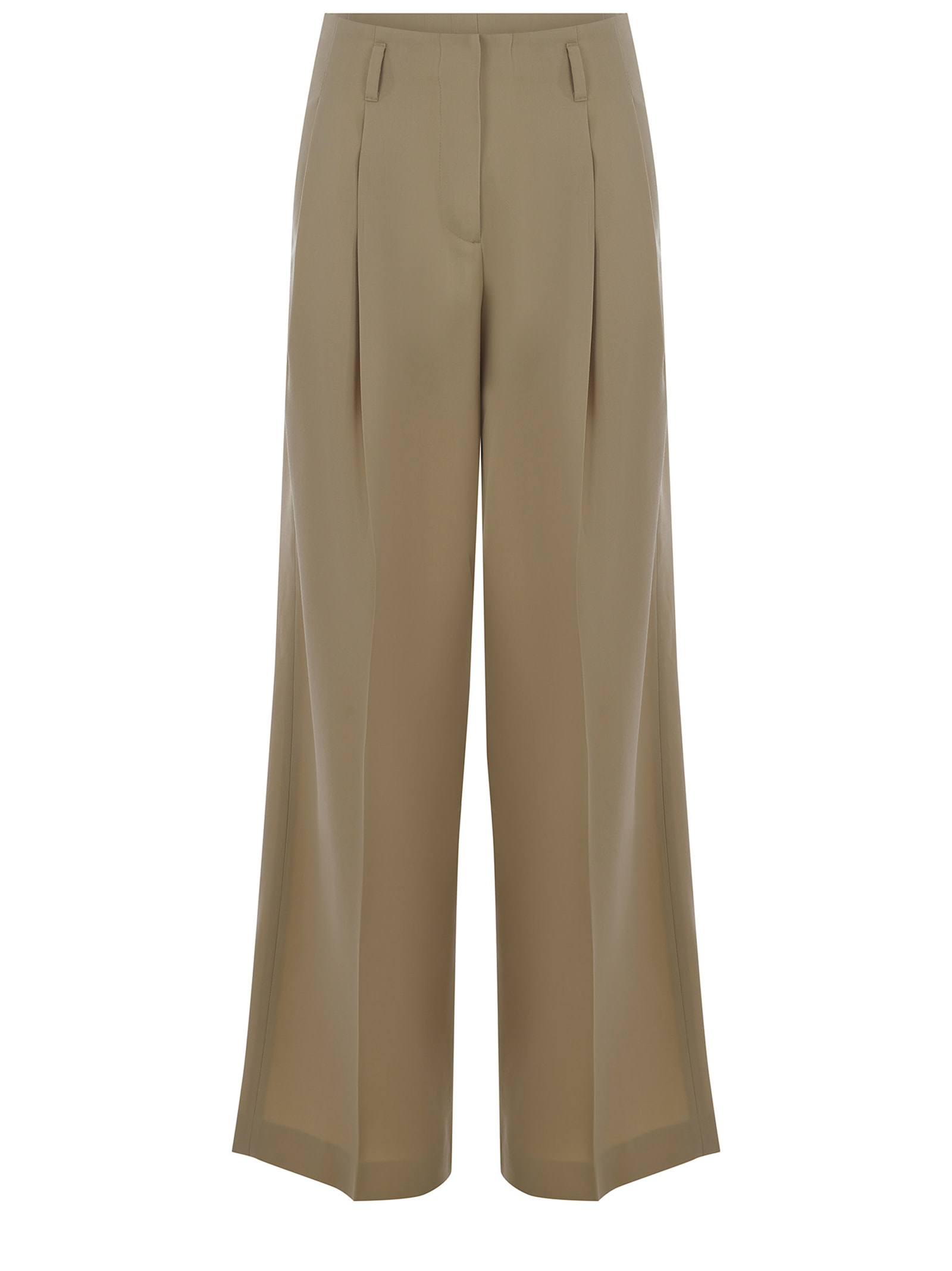 Shop Golden Goose Trousers  Made Of Gabardine In Beige