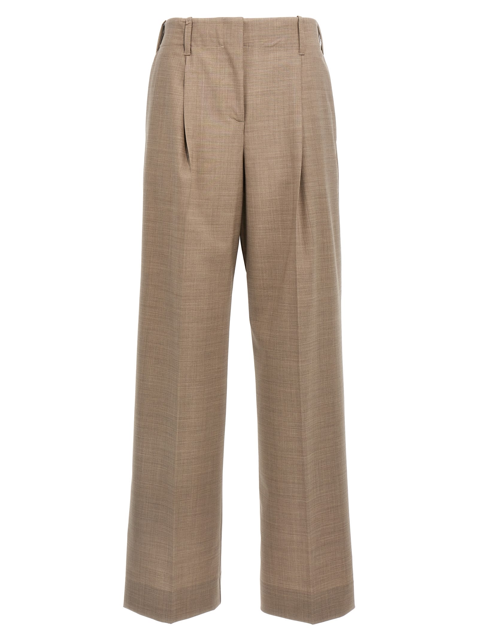 P.a.r.o.s.h . Trousers In Greige Scuro