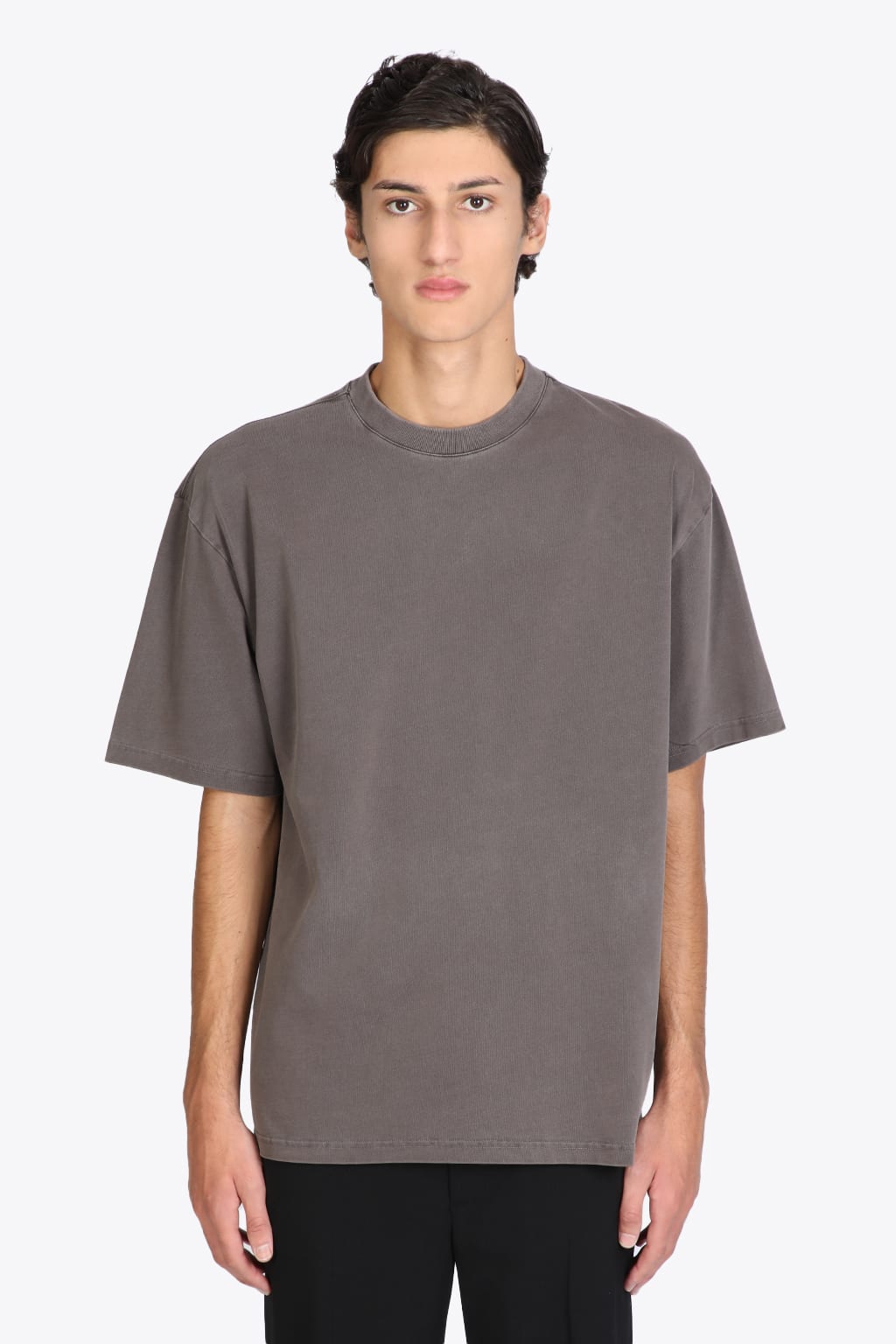 Axel Arigato Origin T-shirt Brown dyed cotton t-shirt with back logo - Origin t-shirt