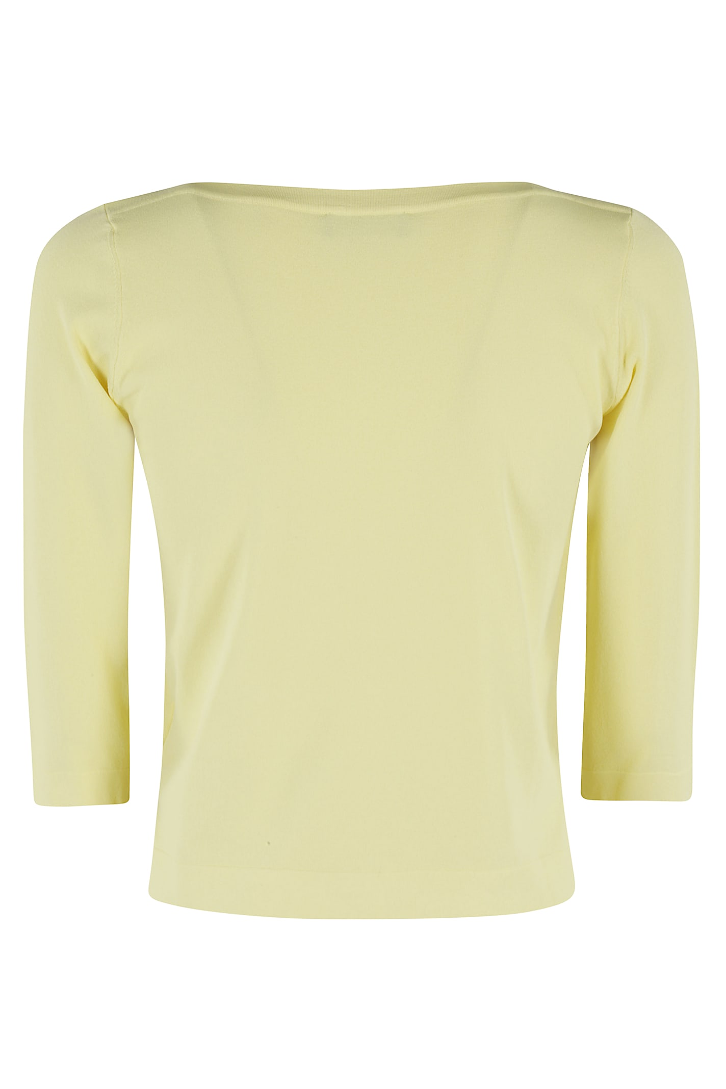 Roberto Collina Three-quarter Sleeves Boxy Fit Top With Boat Neckline