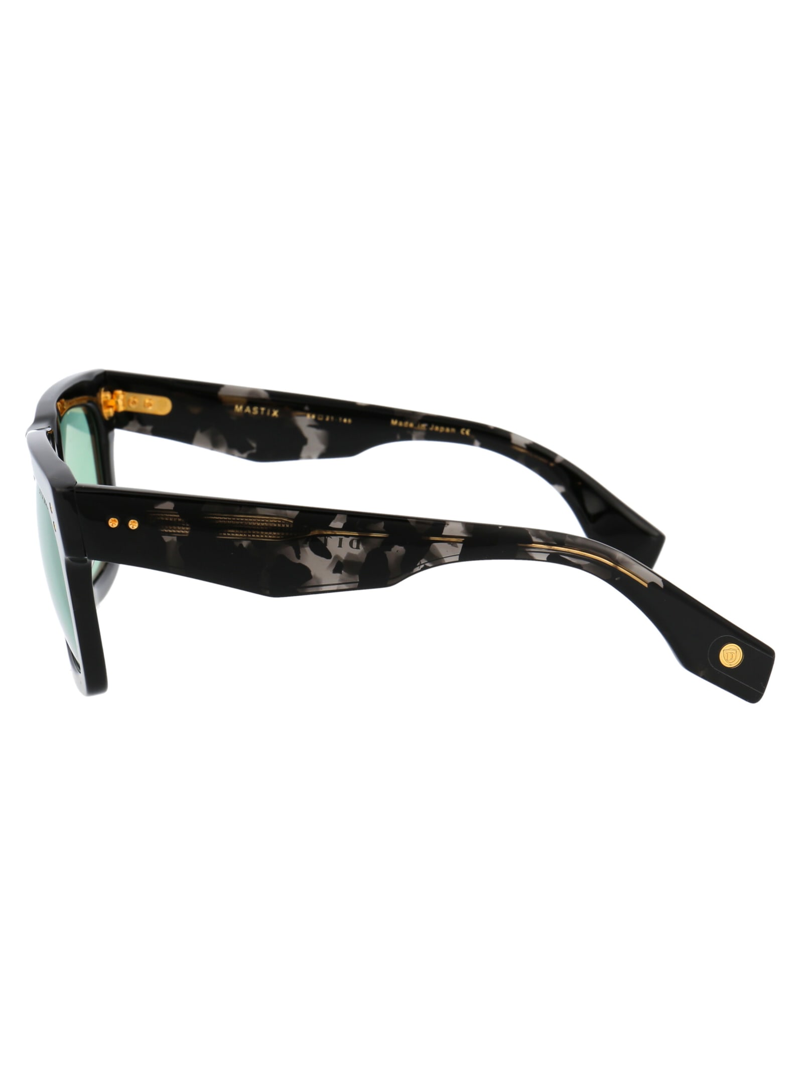 Shop Dita Mastix Sunglasses In Black Tortoise