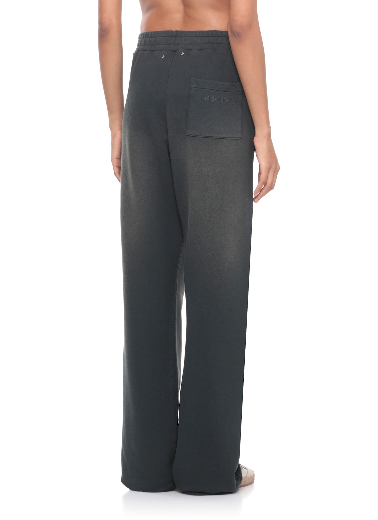 Golden Goose Cotton Pants In Gray