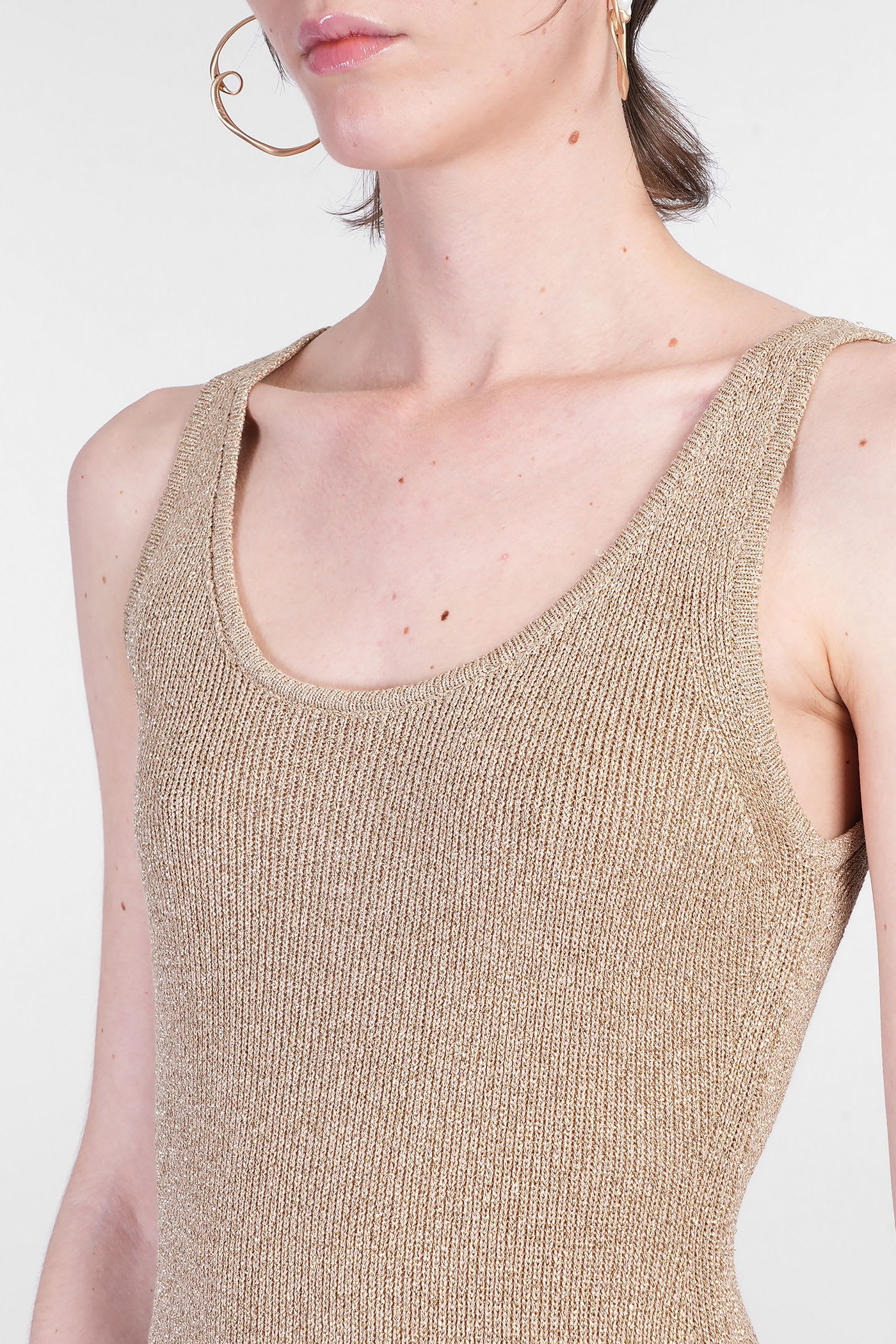 Mc2 Saint Barth Ronan In Gold Viscose In Gold