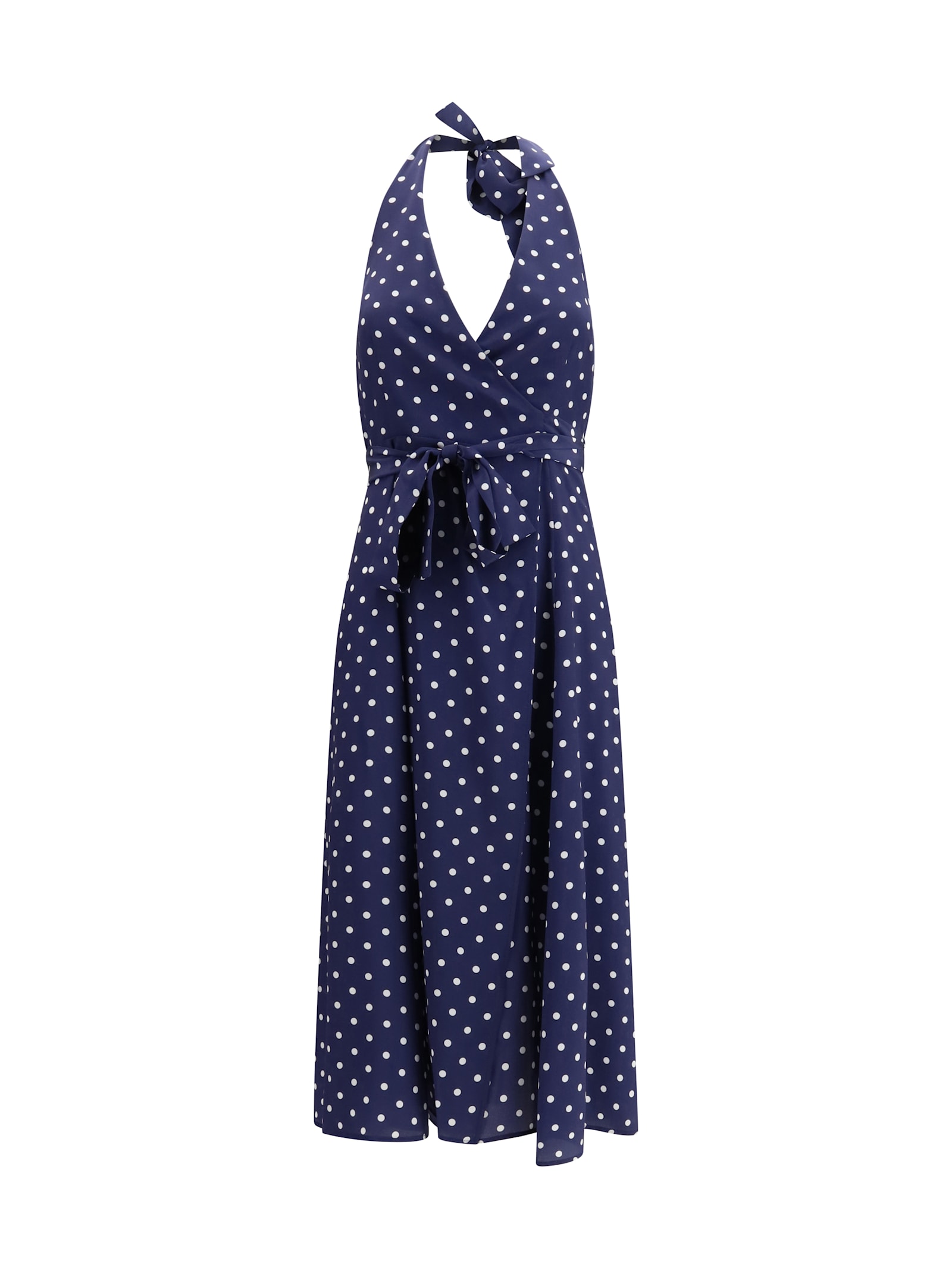 P.a.r.o.s.h Polka-dot Silk Dress In Blue