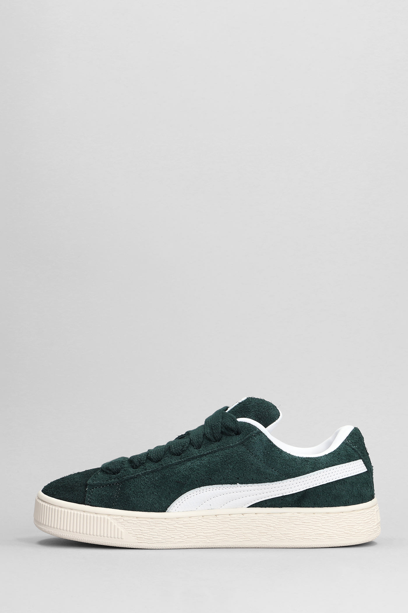 Puma Clyde Low-top Suede Sneakers In Ponderosa Pine Frosted Ivory