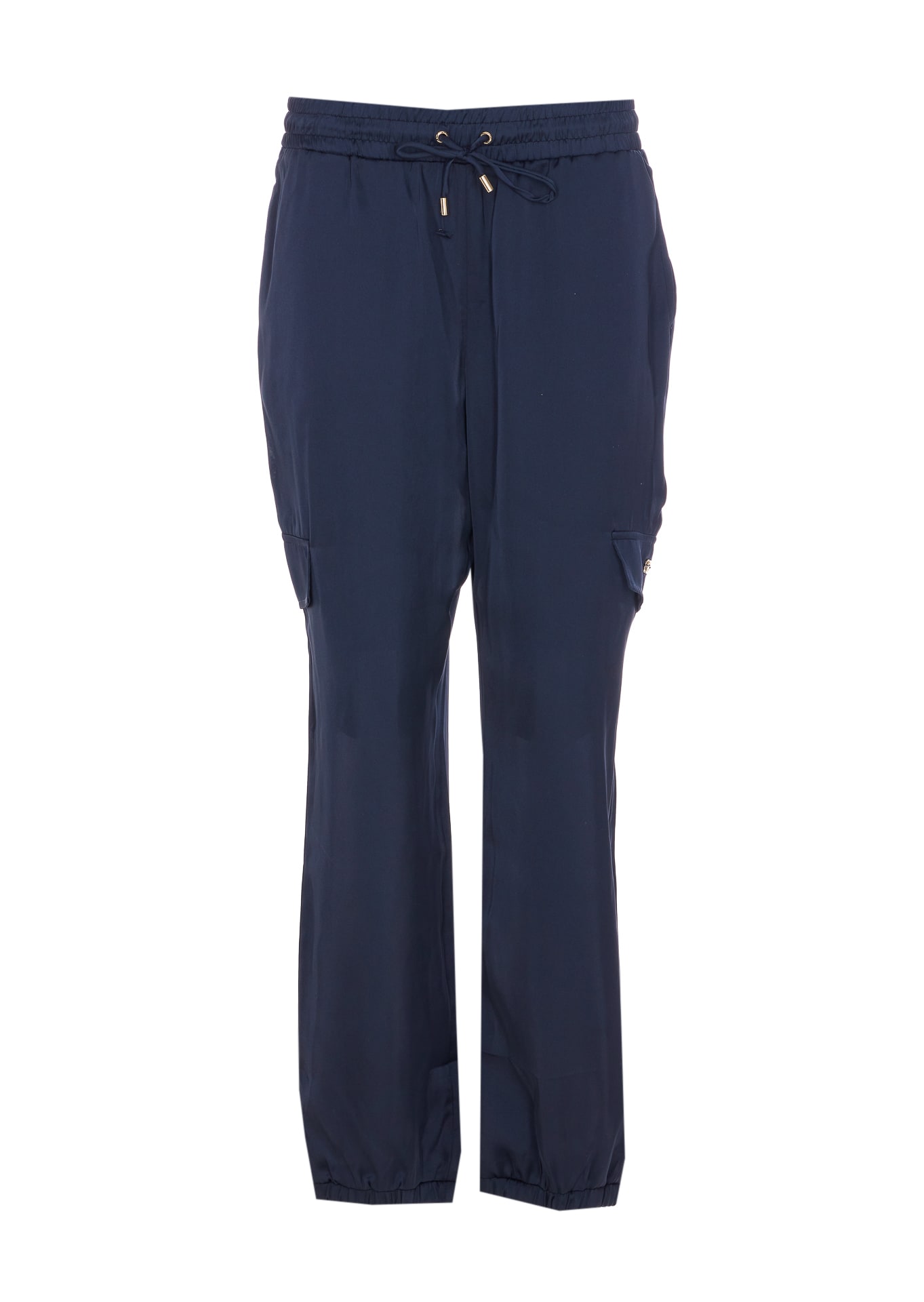 Liu •jo Wide Model Trousers With Side And Back Pockets In Blue