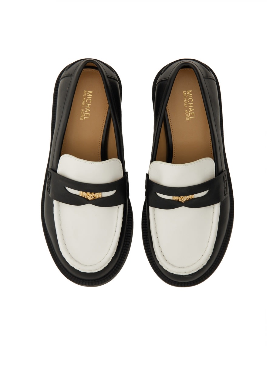 Shop Michael Kors Loafer With Coin In Black