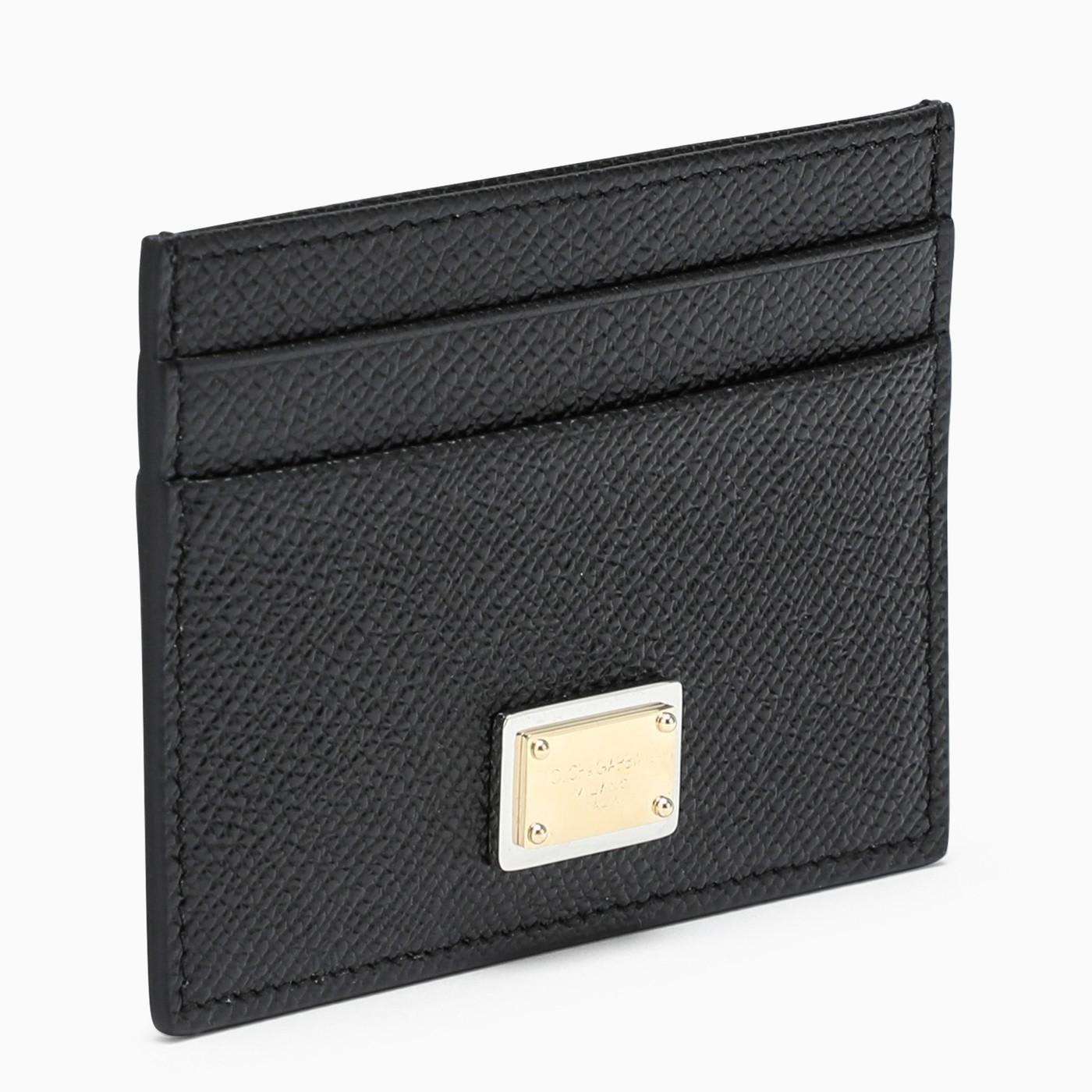 Dolce & Gabbana Black Credit Card Holder In Nero