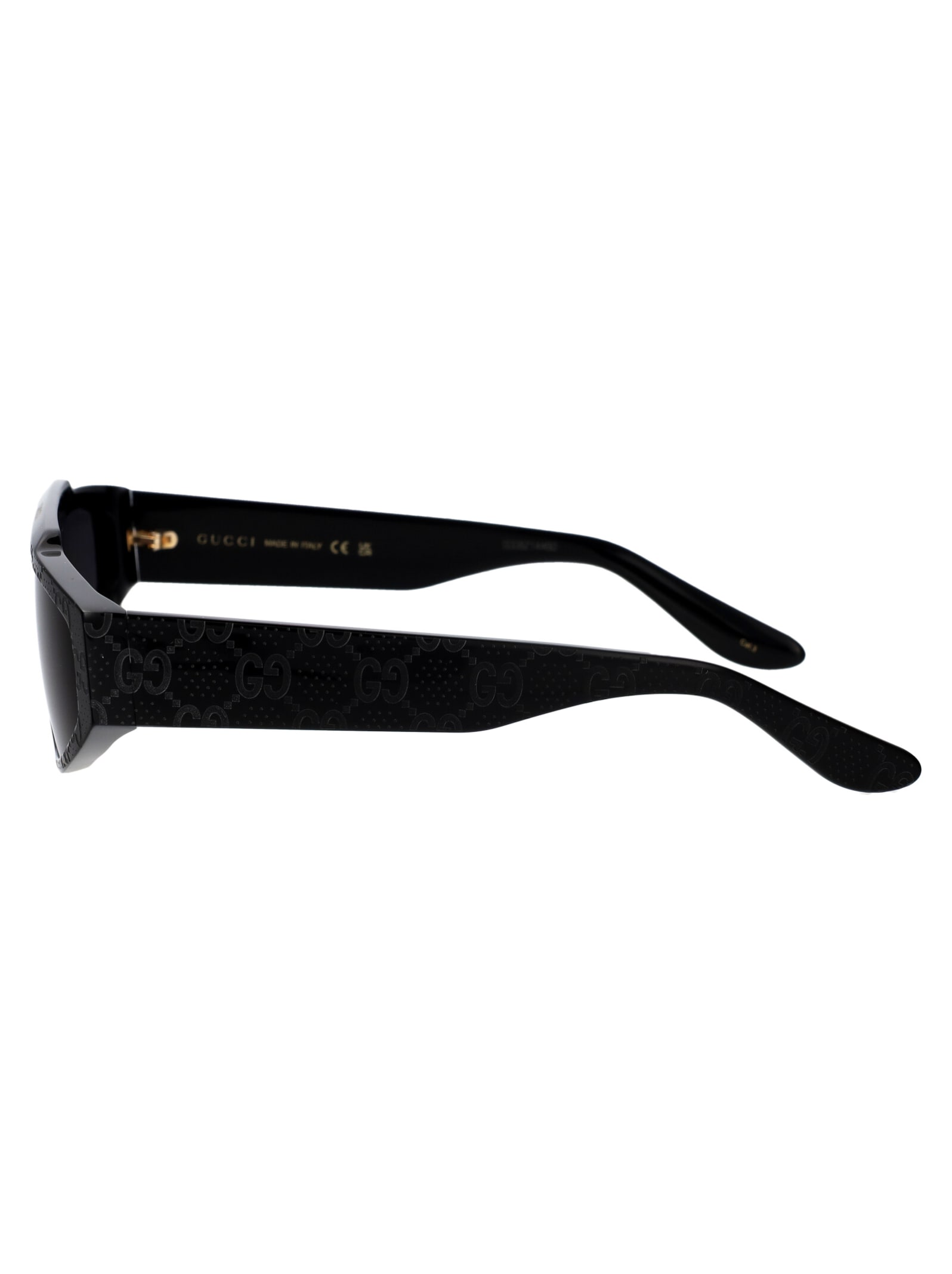 Shop Gucci Gg1591s Sunglasses In 001 Black Black Grey