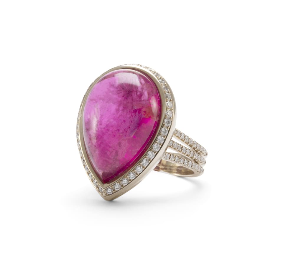 Lo Spazio Jewelry Lo Spazio Rubellite Ring In Pink