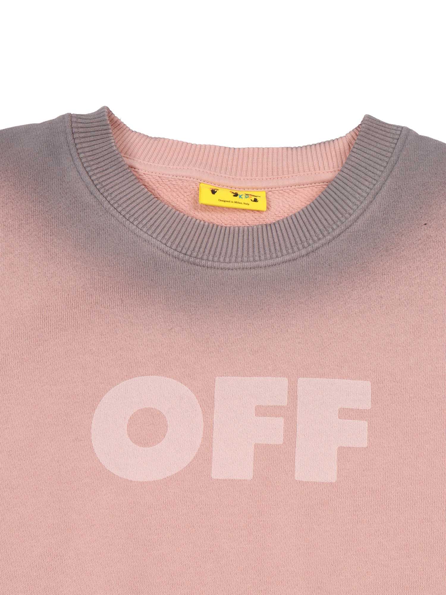Off-white Garment Dyed Spray Crew Rose Pink - Soft In Pink
