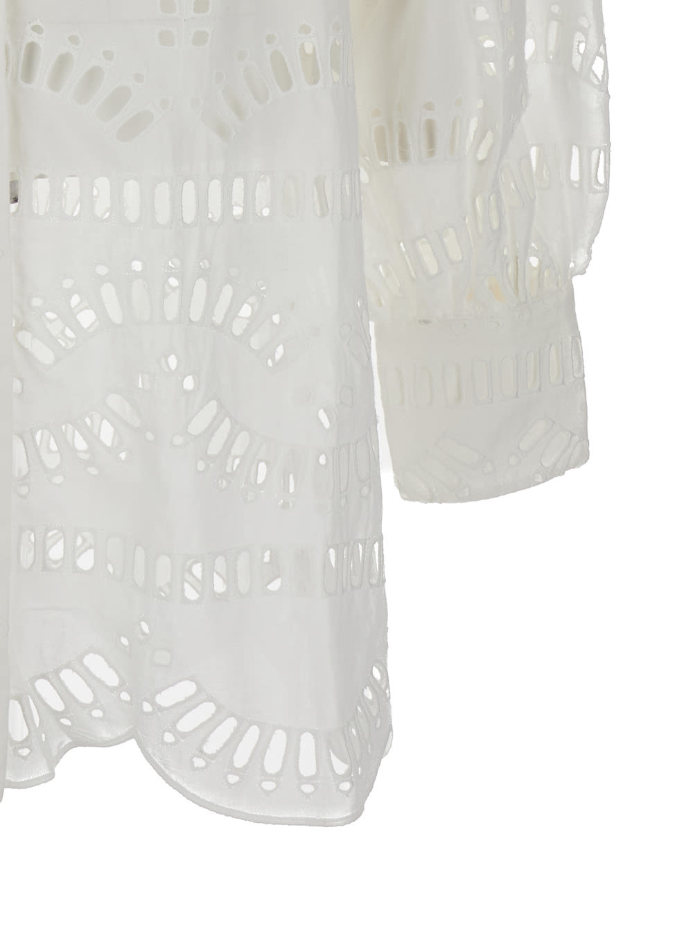 Shop Charo Ruiz White Jeky Blouse With Cut-out Detail In Cotton Woman