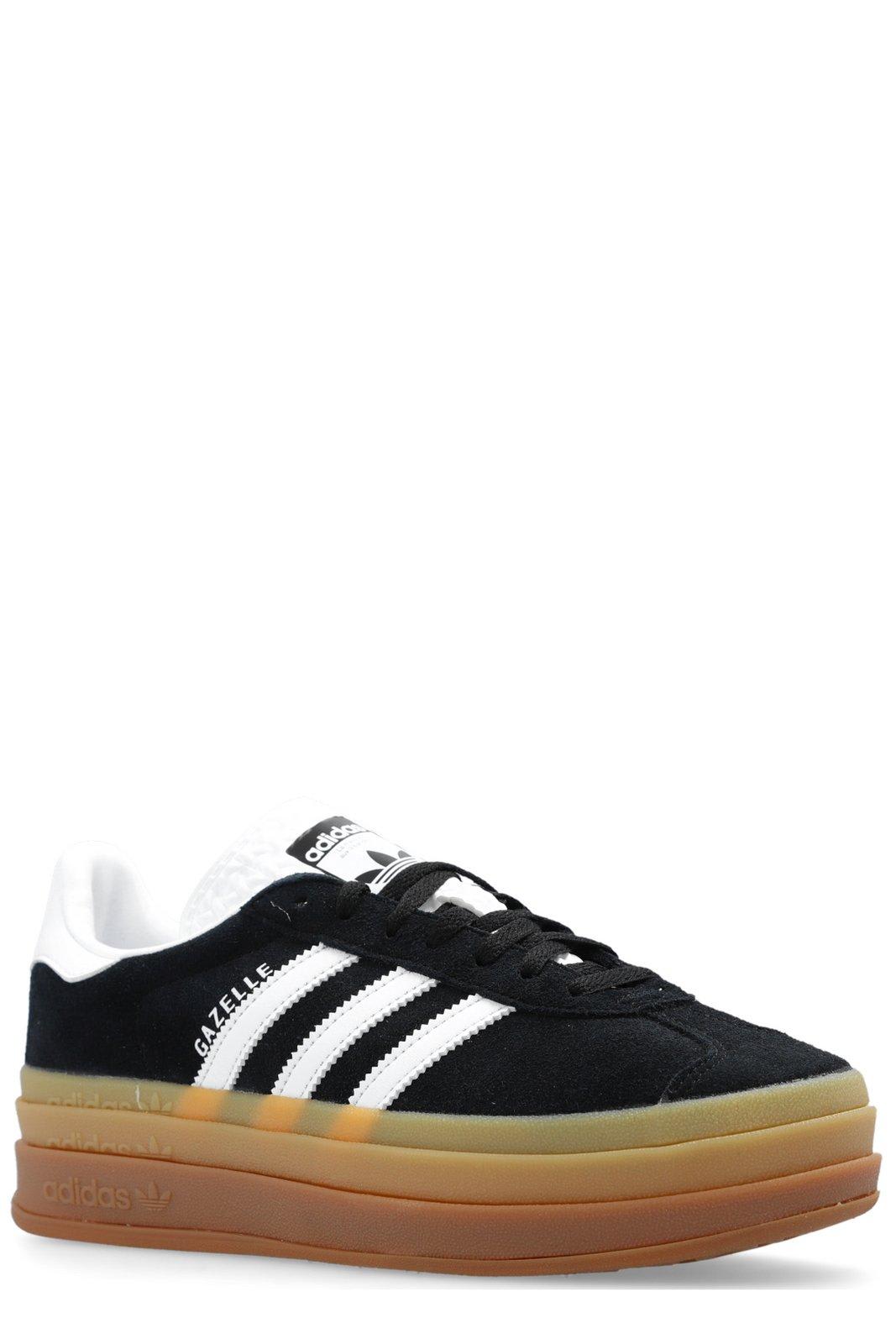 Adidas Originals Gazelle Bold Lace-up Sneakers In Black