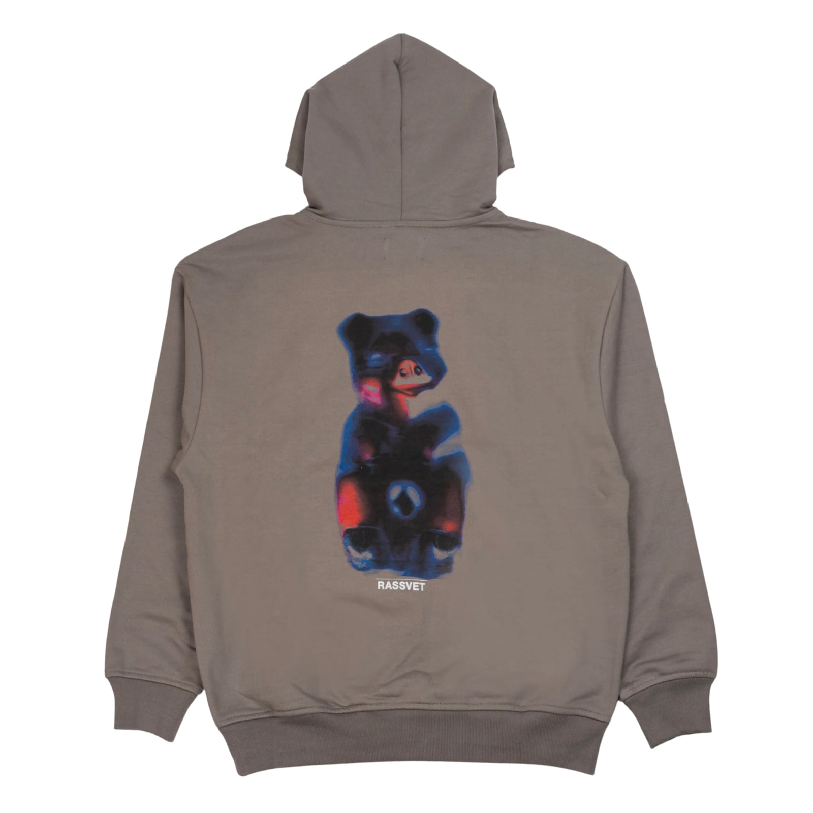 Shop Rassvet Pig Hoodie In Dark Grey