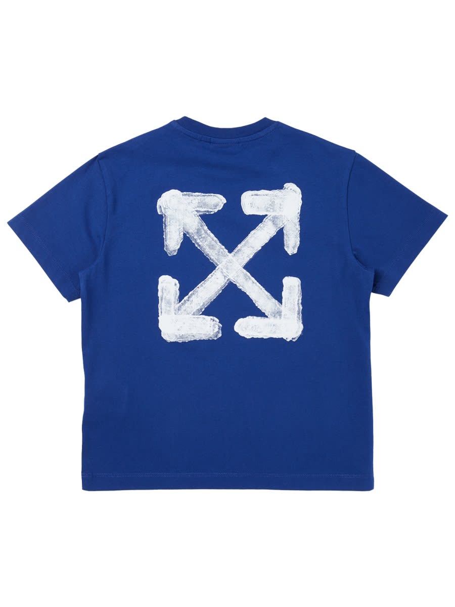 Off-white Graffiti Logo T-shirt In Animal Print