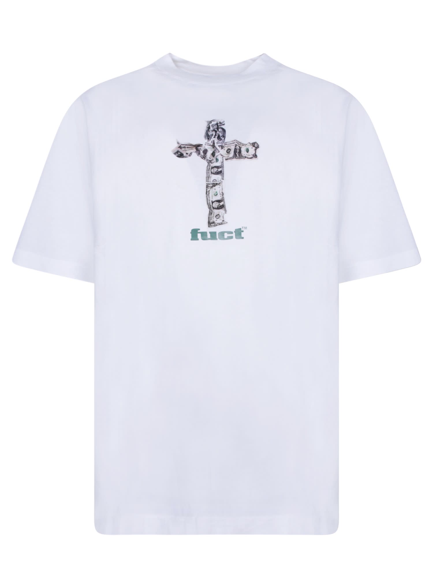 Shop Fuct Money Crossed White T-shirt