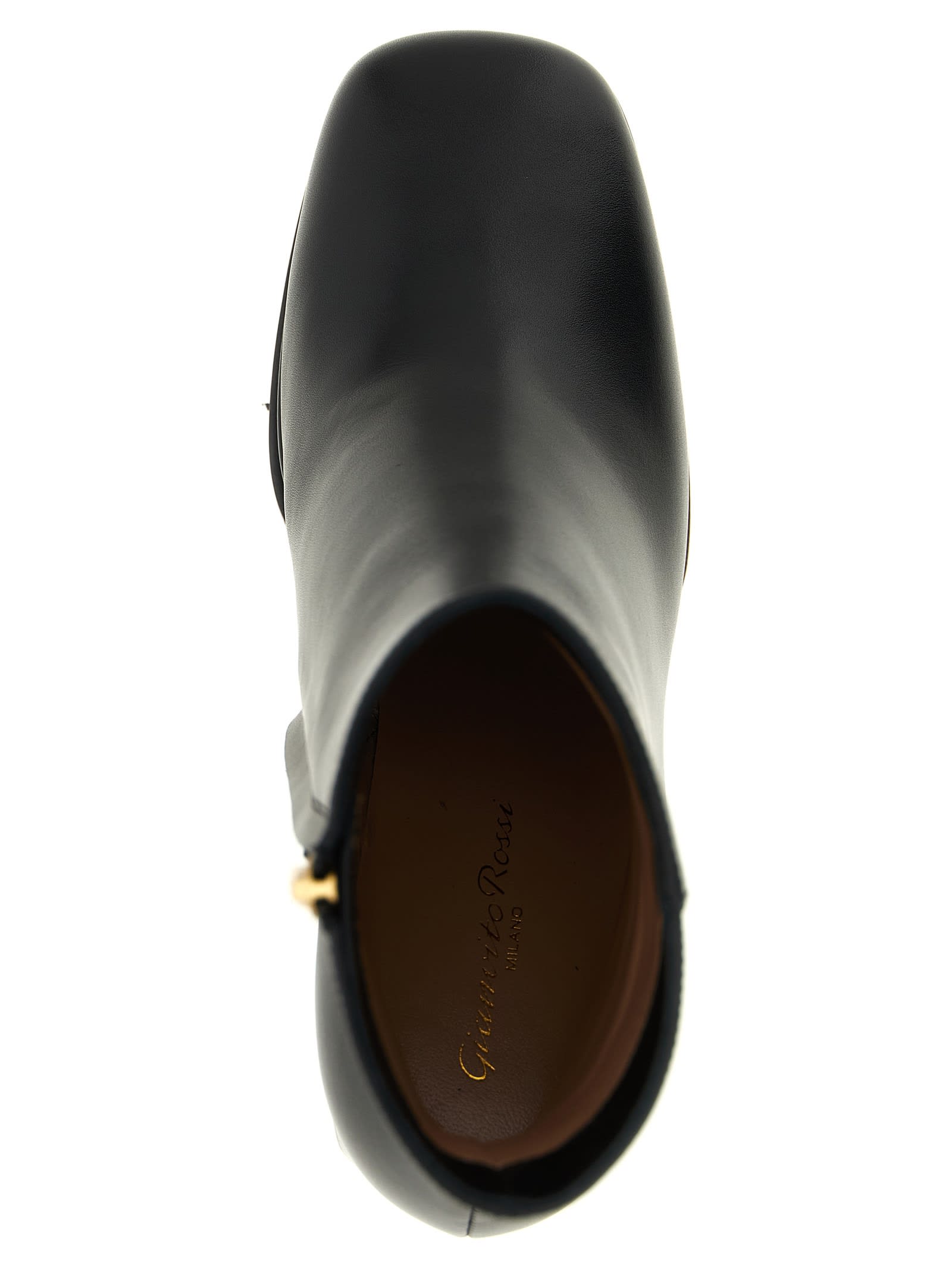 Gianvito Rossi Harlem High-heeled Ankle Boots In Black