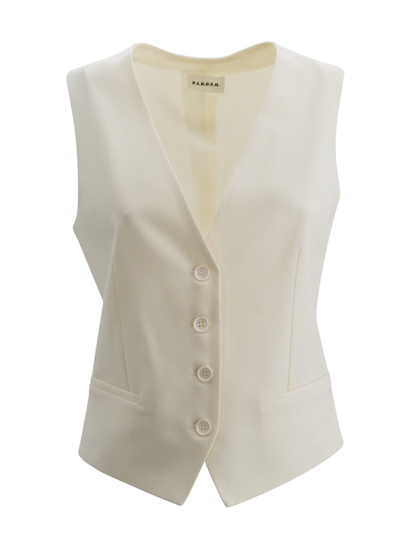 Parosh White Vest