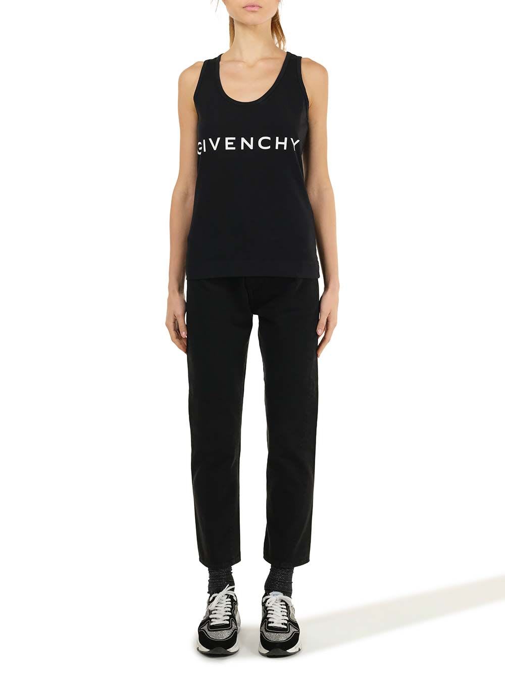 Shop Givenchy Crew-neck Halterneck Top In Black