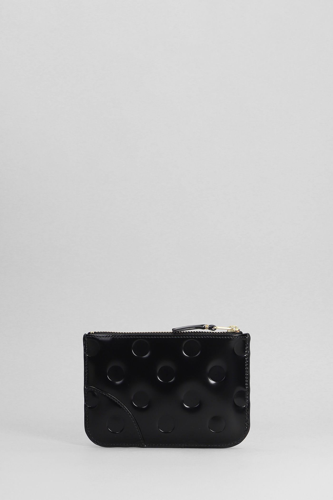 Comme Des Garçons Wallet In Black Leather In Black