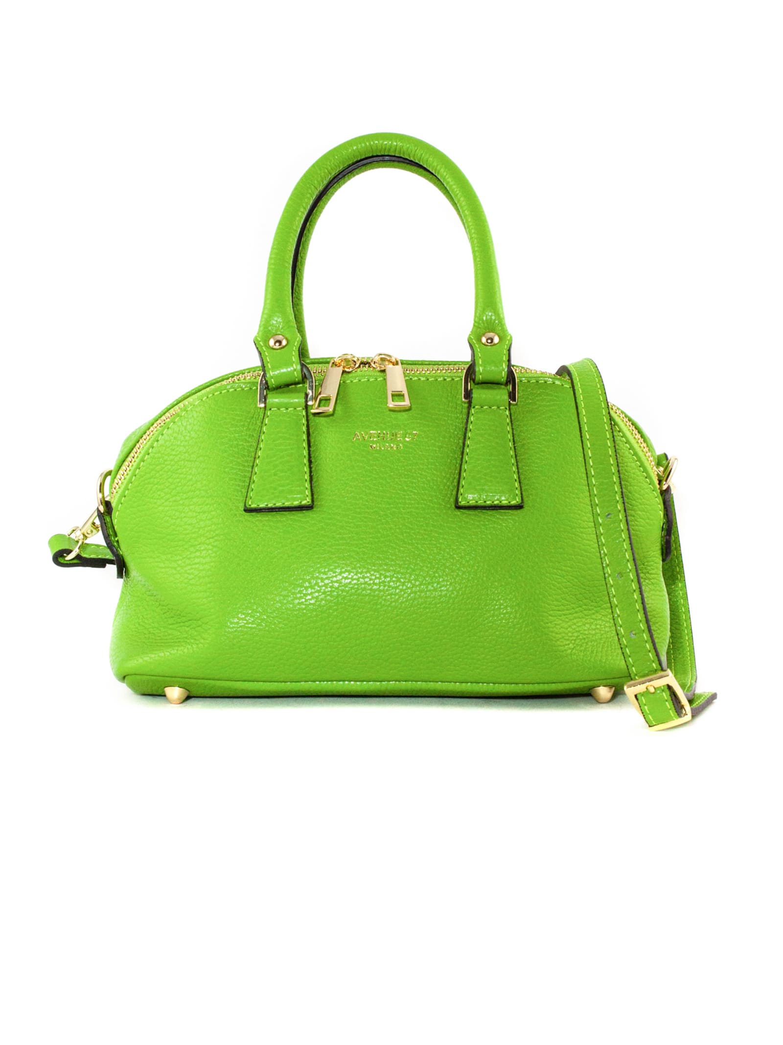 Avenue 67 Green Leather Fandango Toy Bag In Verde