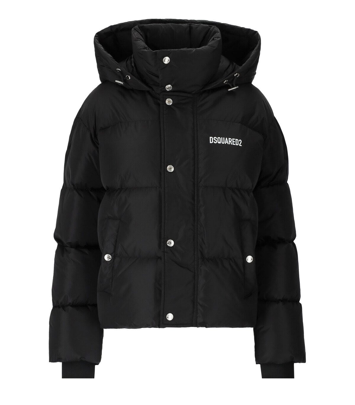 Shop Dsquared2 Kaban Down Jacket In Nero