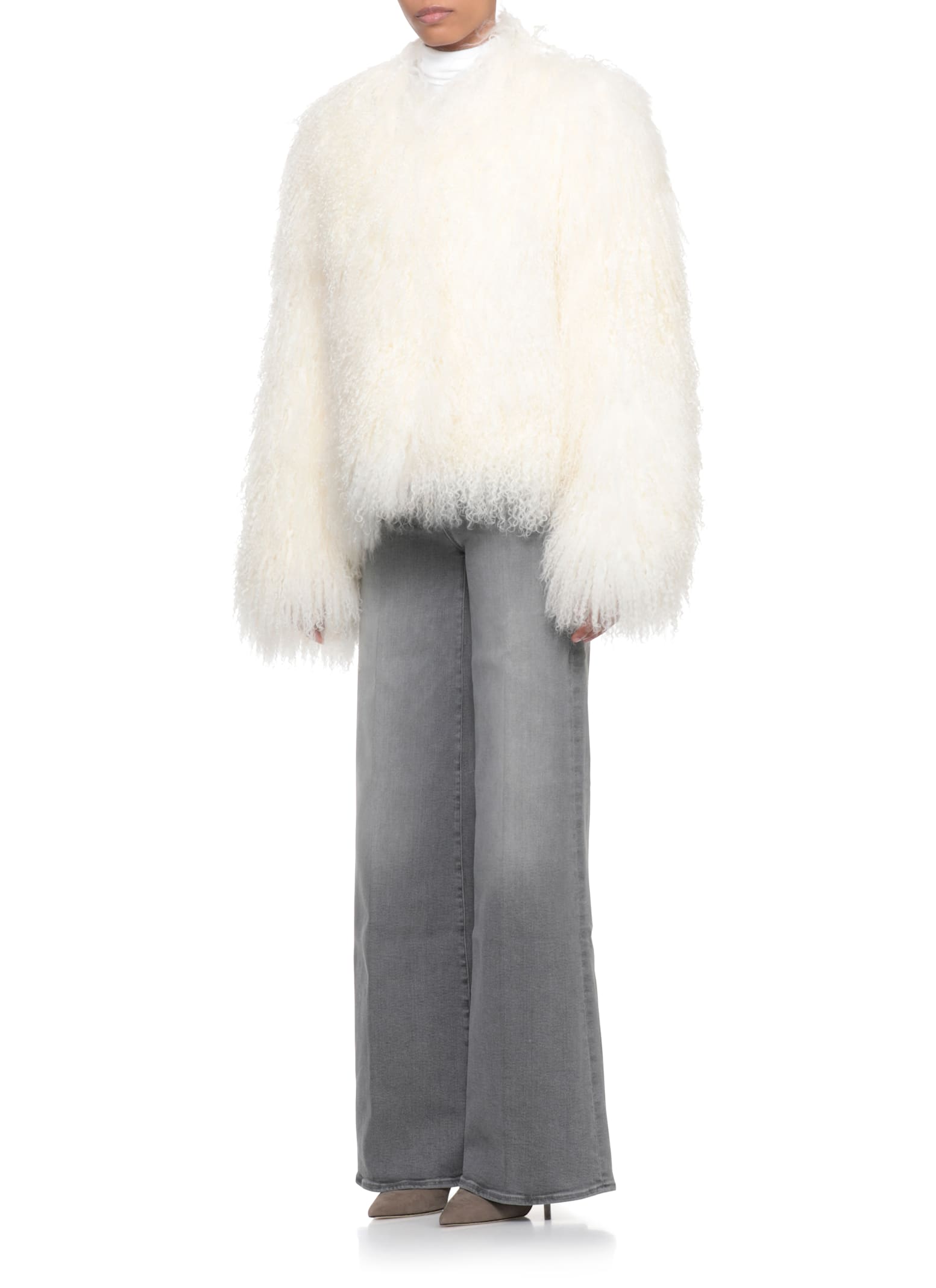 Stand Studio Charlotte Fur In White