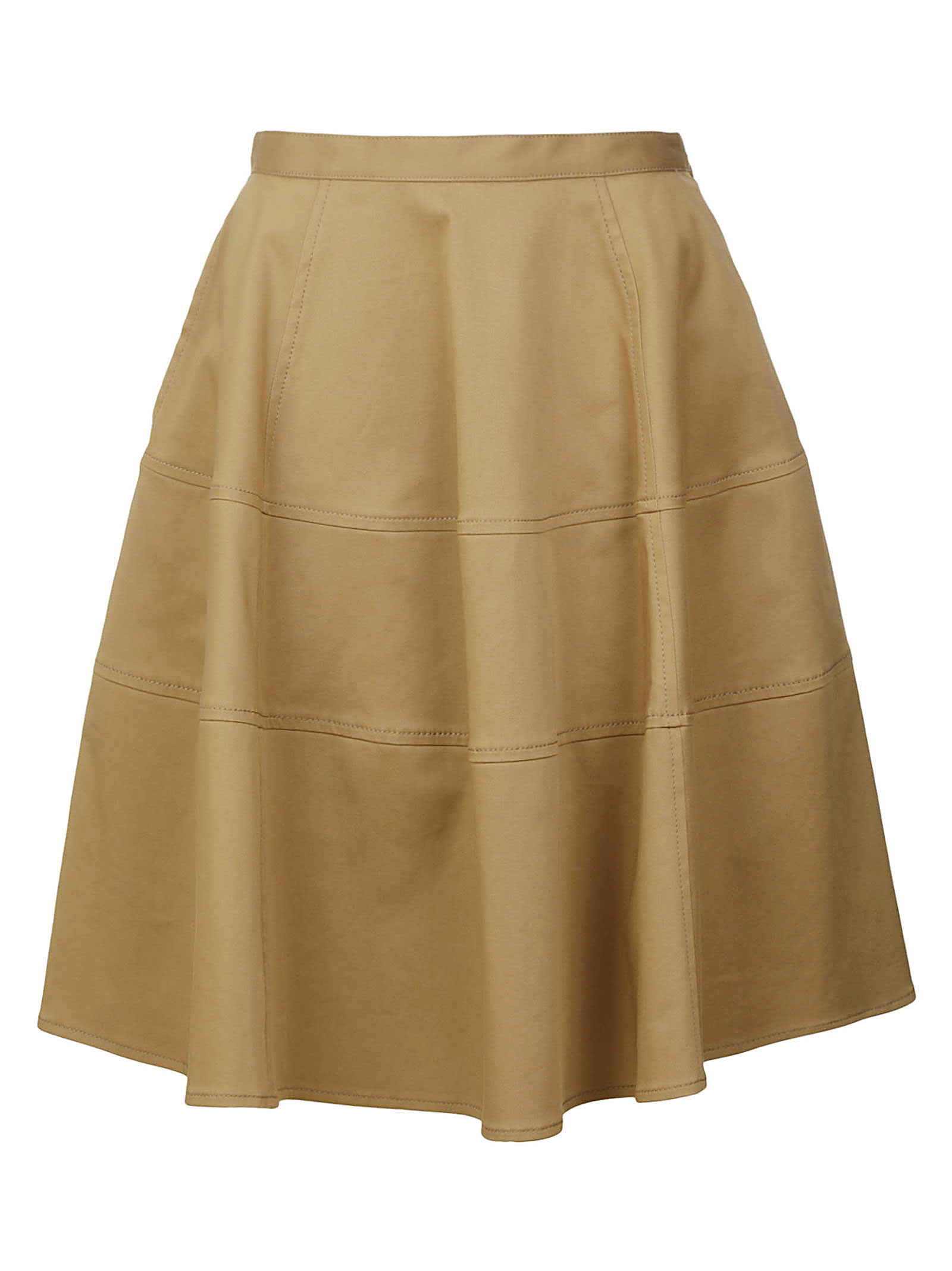 Aspesi Flared Skirt In Beige