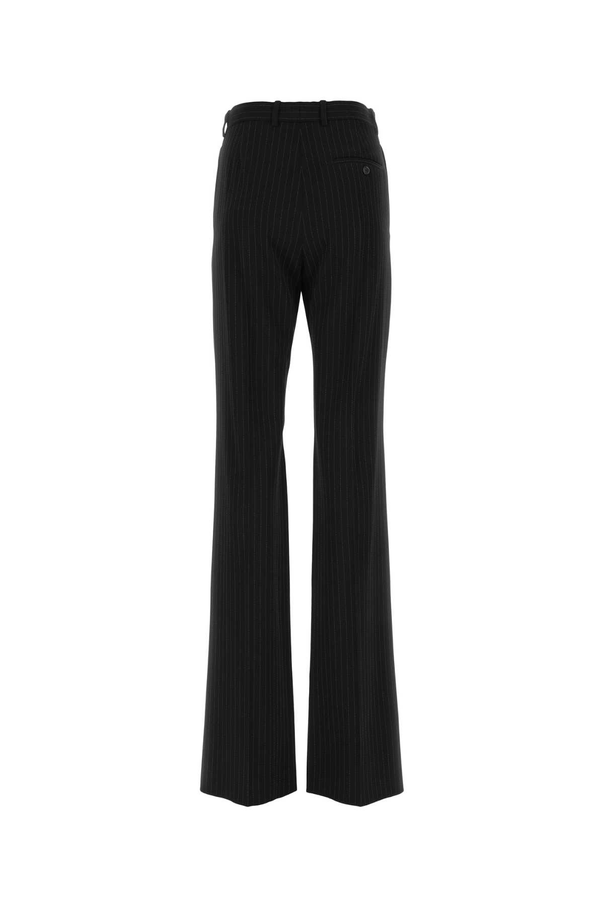 Shop Balenciaga Embroidered Stretch Wool Pant In 1070