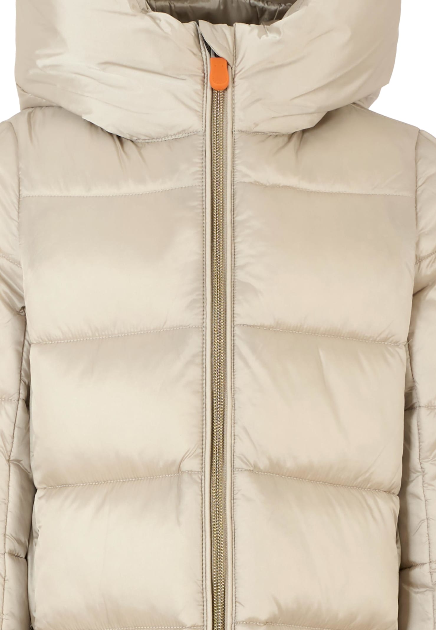 Save The Duck Hooded Quilted Jacket In Neutral