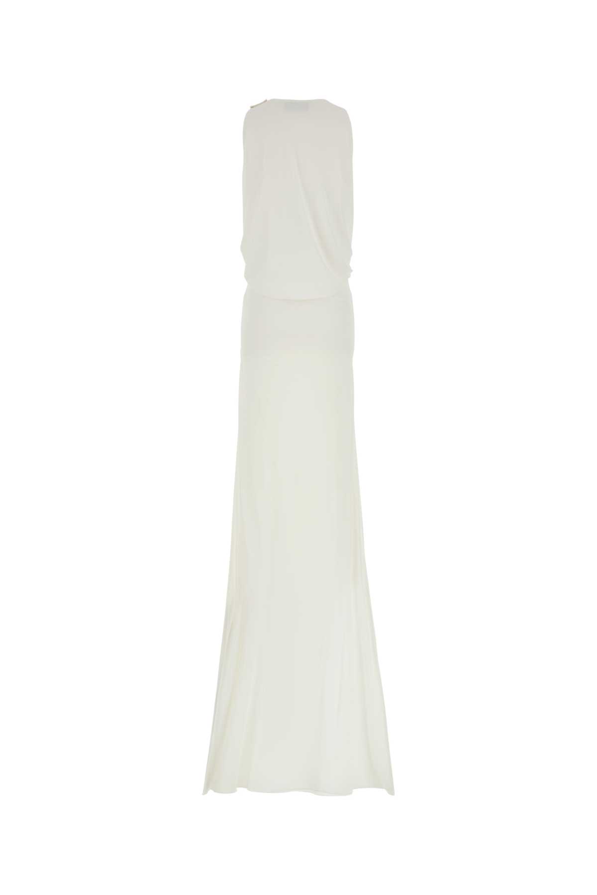Gucci Long Crepe Dress Back Detail